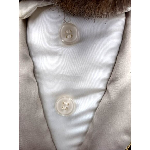 Applause Teddy Bear Red Evening Robe Slippers Vintage 1986 23 Inches Soft Plush - Picture 10 of 16